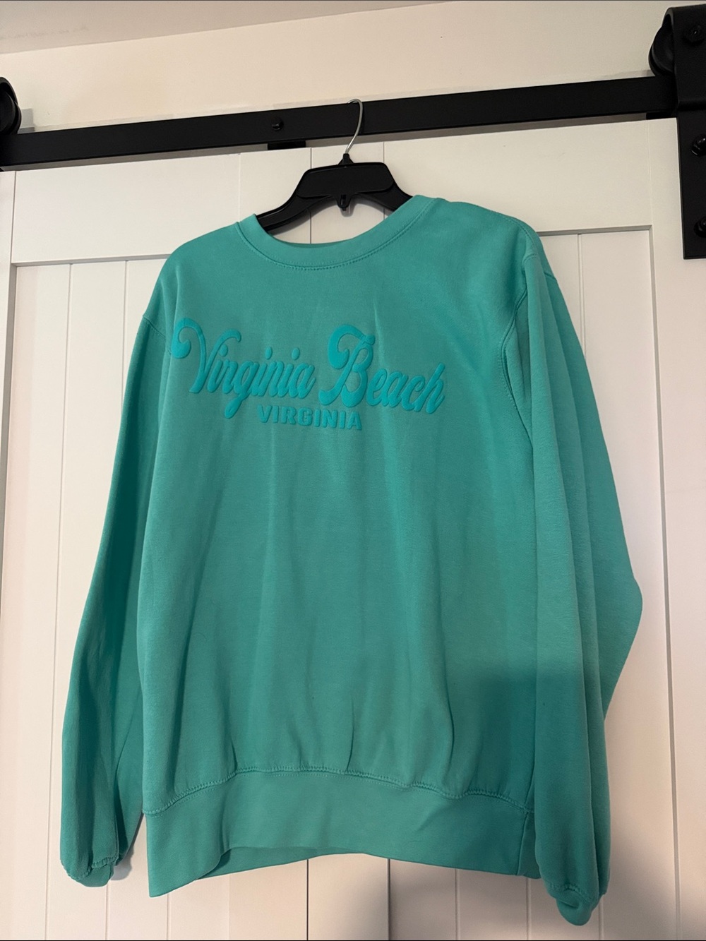 Virginia Beach Embroidered Crewneck Sweatshirt - Teal